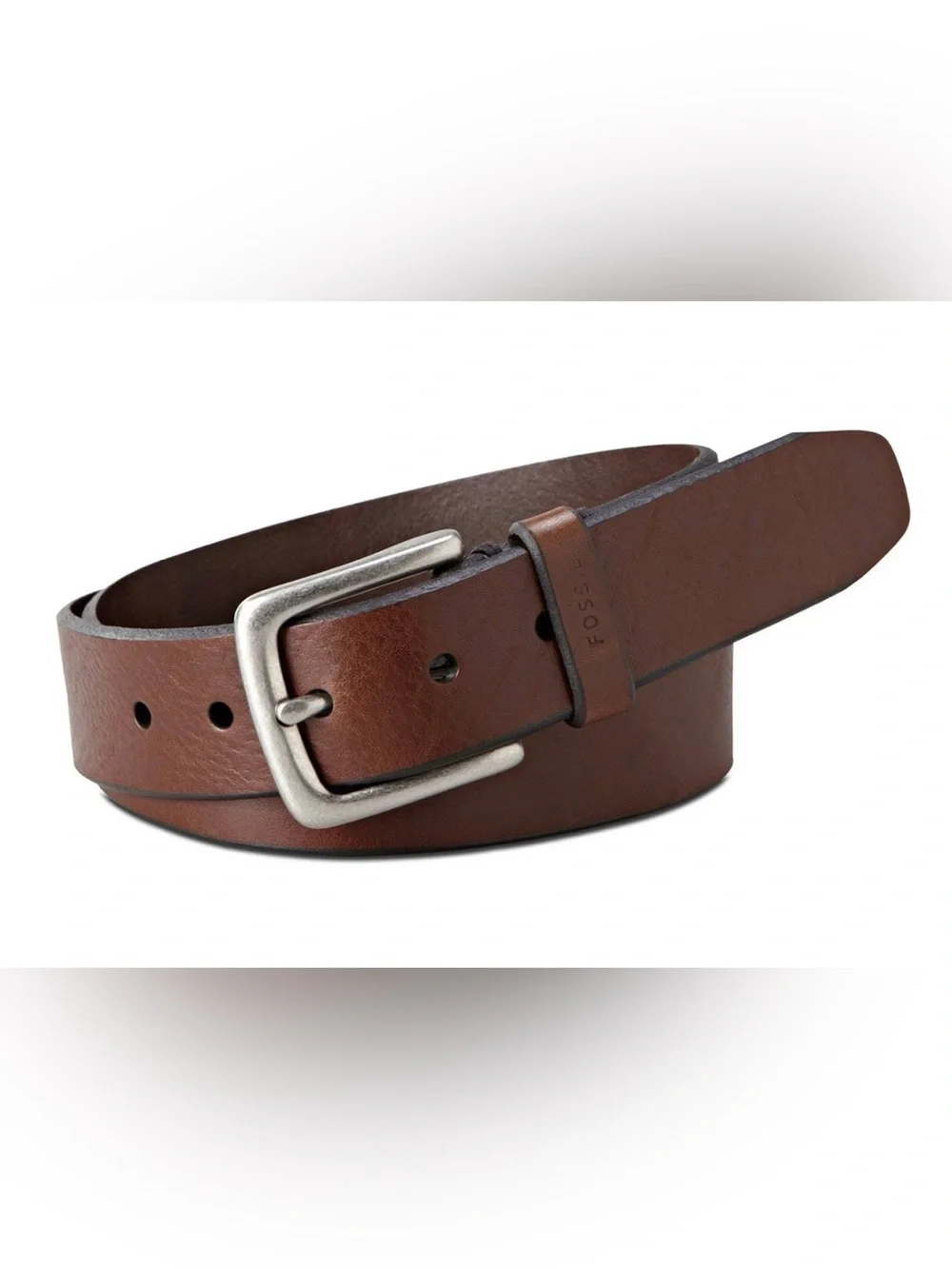 Fossil Brown Leather Belt Casual Jean Every Day Sz 40 Style Joe Black NWT Men's